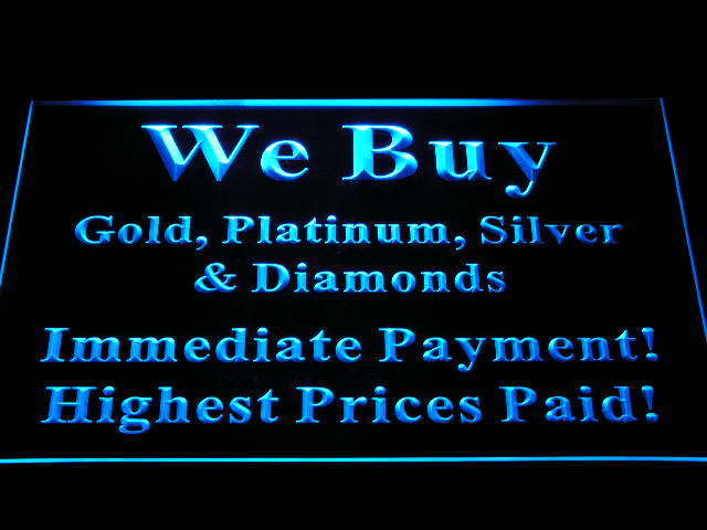 We Buy Gold Platinum Silver Diamonds Shop Neon